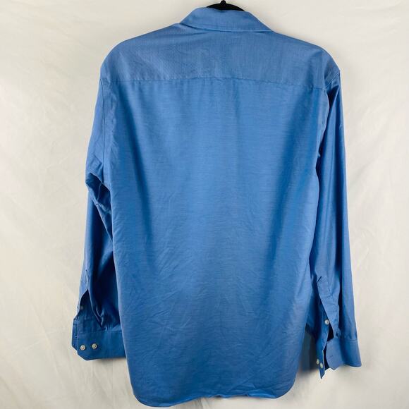 Men's Calibrate Light Blue Trim Fit Button Front Shirt Size Medium - Picture 5 of 5